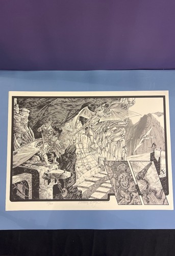 1988 "Restore" by Tomas Giorello Signed #137/300 Art Print 17" x 24" - Foto 1 di 5