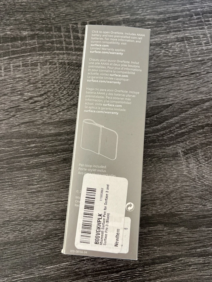 Microsoft Surface 3 /Pro 3 Pen Stylus Black - Image 2 of 2