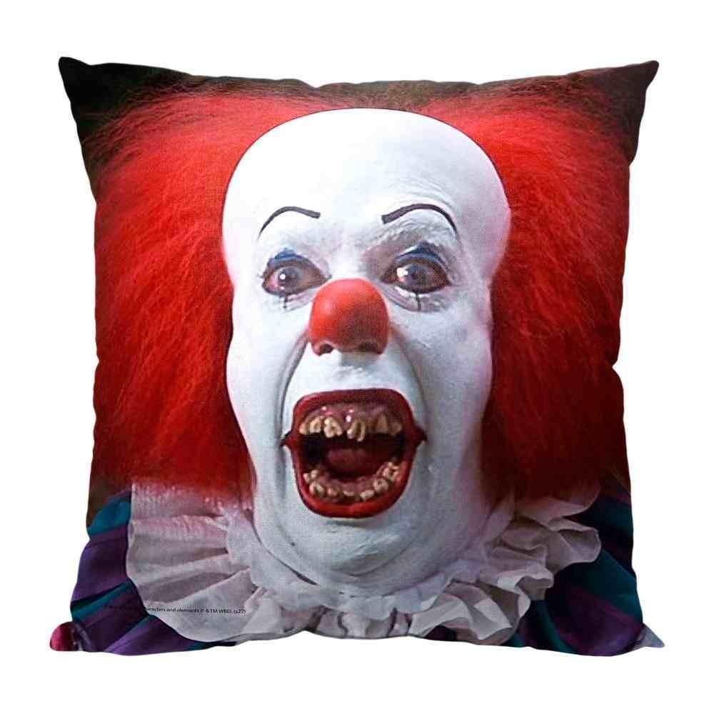 Warner Bros It Miniseries Not So Friendly Clown Throw Pillow 18x18 Inches 4090₽