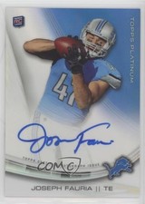 2013 Topps Platinum Auto Rookie Refractors Joseph Fauria #A-JFA Auto 3mx