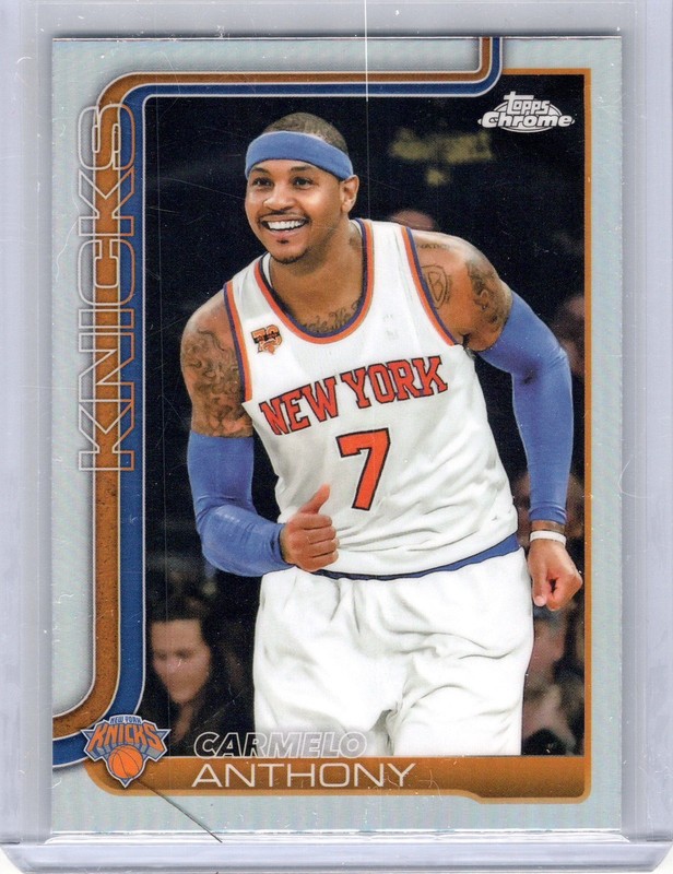 2025-26 Topps Chrome Carmelo Anthony Refractor #248 Knicks