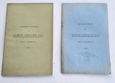 1903 & 1911 North Carolina Day Program Wright Brothers Era Dec 18 NC History!