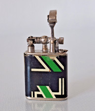 Vintage 1930s Liftarm Art Deco Belgium Tax Stamp petrol lighter feuerzeug