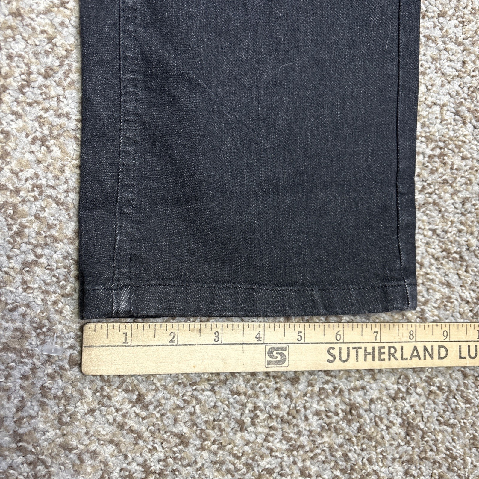 BARBELL Apparel Men's 36 Fits 37 X 35 Stretch Jeans Boot Cut Athletic Fit Black - View 12