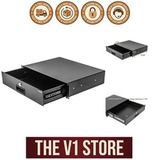 Durable 19-Inch Rack Mount Server Cabinet with Lockable Drawer - 22lb Capacity
