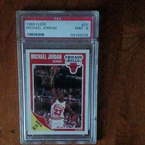 Fleer 1989 Michael Jordan #21 PSA 9 Chicago Bulls Basketball Card