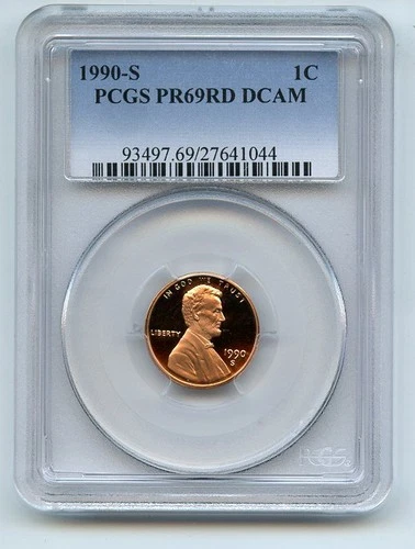 1990-S Lincoln Memorial Cent Proof — photo from the most recent tracked eBay sale