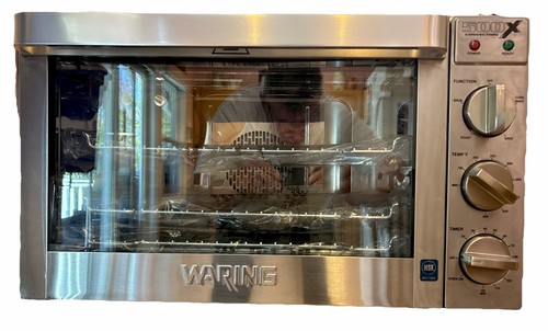 Waring Commercial WCO500X Half Size Stainless Countertop Convection Oven 120V