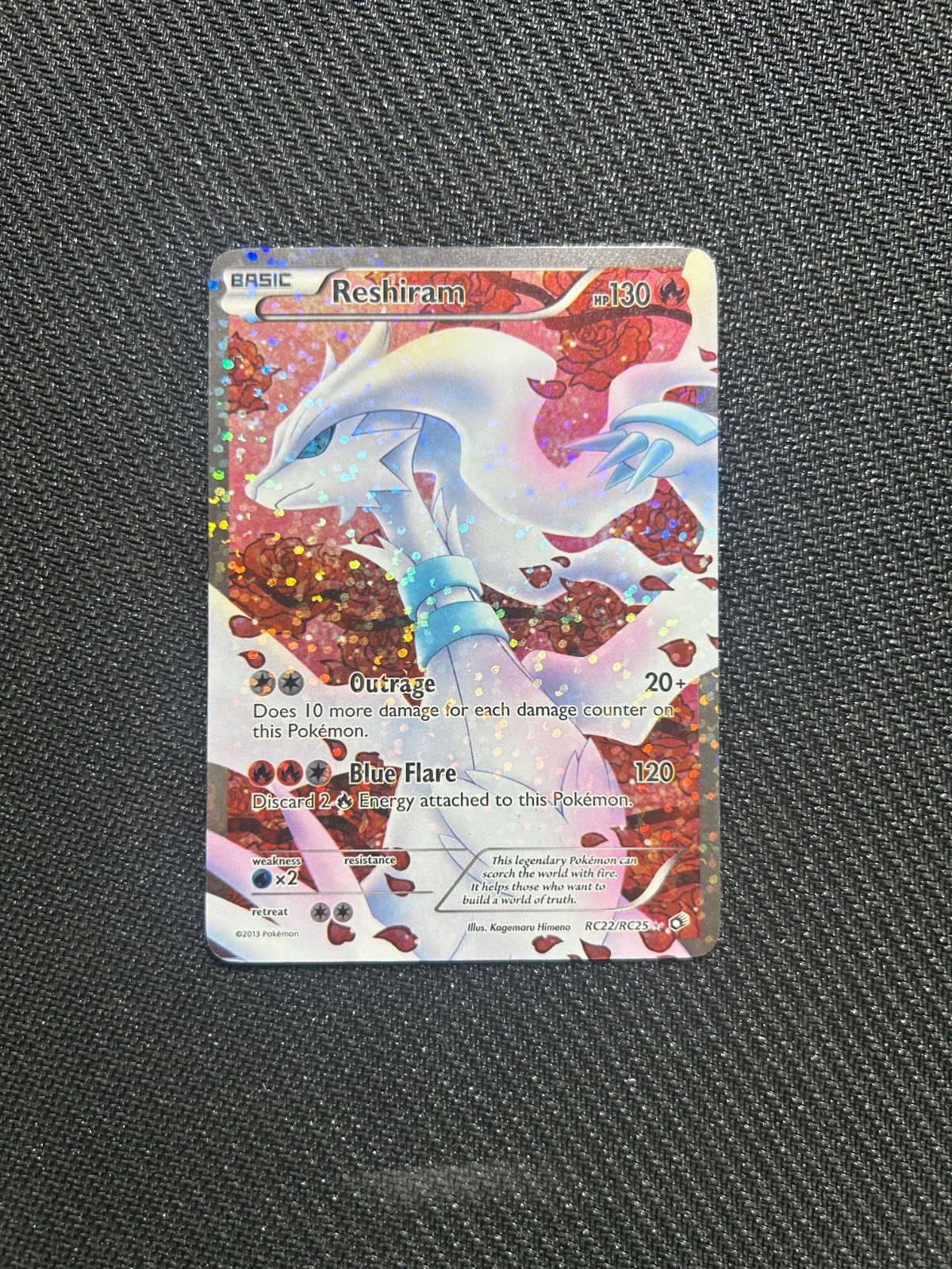 Reshiram RC22/RC25 Legendary Treasures Ultra Rare Full Art Holo Pokemon Card