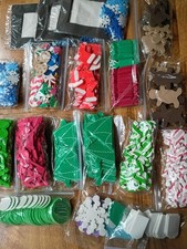 Craft Foam Cutout Lot Christmas Trees Snowflakes Candy Canes Gingerbread