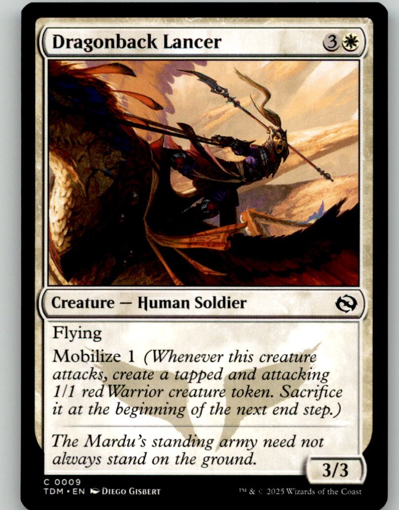 Dragonback Lancer 9 Common Tarkir: Dragonstorm MTG Lightly Played