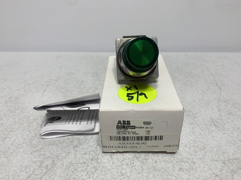 ABB A34AA-6L5G Pilot Light 120V Green LED