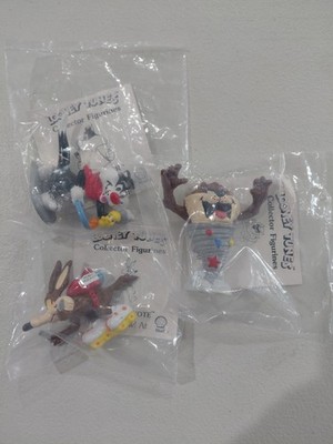 Looney Tunes Lot Figures Warner Bros Applause 1990's Taz Tweety Topper Toys