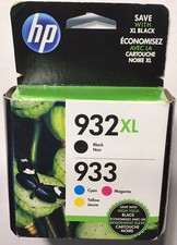 HP 932XL/933 Black High Yield and Cyan/Magenta/Yellow Standard Yield Ink Cartrid