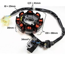 OEM-Style - Stator 49-150cc 4 Stroke for E-Ton Sport 50, Tomos Nitro 50, 49cc...