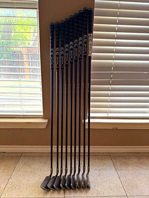 PING ISI Nickel 3-SW 9 Club W54 Stiff Graphite Iron Set EX++ New Grips RED DOT