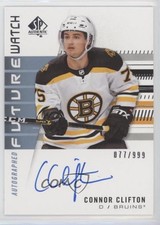 2019-20 SP Authentic Future Watch Rookies 77/999 Connor Clifton #198 Auto 1u6
