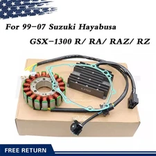 Magneto Coil Stator+Voltage Rectifier+Gasket Fit 1999-07 Busa GSX1300R GSXR-1300