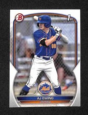 2023 Bowman Draft - AJ Ewing 1st Bowman #BD-152 Mets Prospect