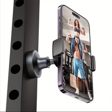 1pc Heavy Duty Aluminum Alloy Gym Magnetic Phone Holder
