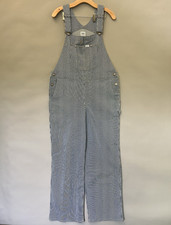 Vintage 60s 70s Lee Hickory Striped Overalls Union Made In The USA Railroad MED