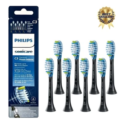 8er Pack Philips Sonicare C3 Ersatzbürsten Premium Plaque Control Bürstenköpfe.
