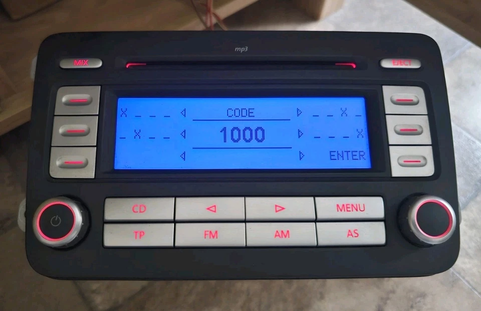 VW GOLF MK5 VW PASSAT B6 RCD 300 MP3 RADIO CD PLAYER HEAD UNIT 1K0057187DX - Image 3 of 4