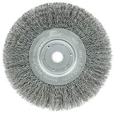 Weiler 6" Crimped Wire Wheel .014 Steel Fill