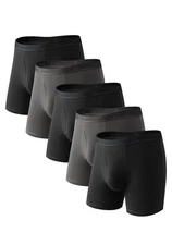 Men's Underwear Viscose from Bamboo Boxer Briefs Underwear Pack