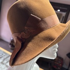 Authentic Borsalino Alessandria Fedora - Fur Felt - camel, Made in Italy