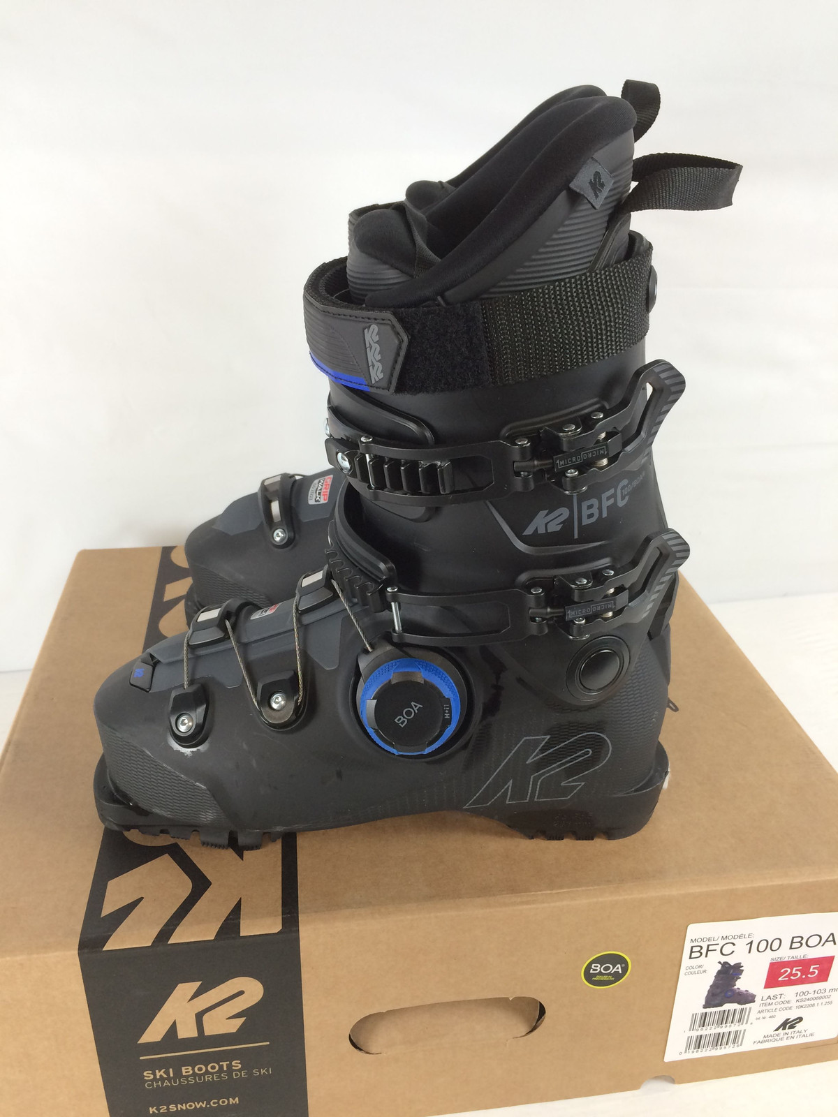 SALOMON Scarponi da sci uomo K2 BFC 100 BOA eccellenti M25.5 MY25