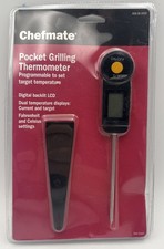 Chefmate Digital Thermometer: LCD Backlit Scr...