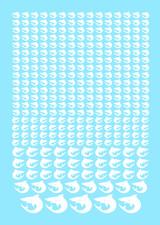 Warhammer 40k Carcharodons Space Sharks Badab War Custom Transfer Sheet A6