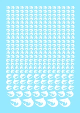 Warhammer 40k Carcharodons Space Sharks Badab War Custom Transfer Sheet A6