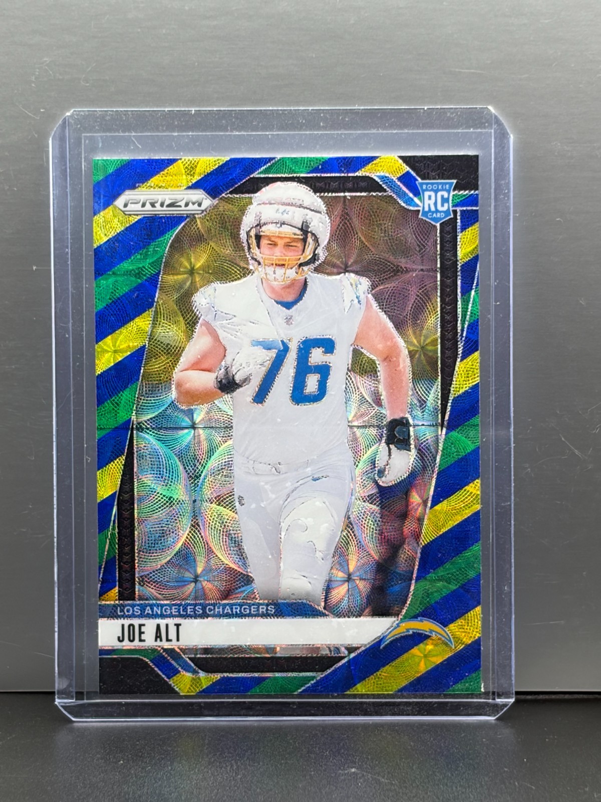 Joe Alt 2024 PRIZM Football Choice Blue Yellow Green PRizm RC No. 353