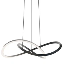 AFX CLSP24LAJUD Celeste 24"W Suspension Pendant - Black