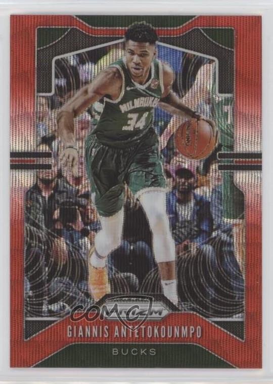 2019-20 Panini Prizm Ruby Wave Prizm Giannis Antetokounmpo #152 1d0h
