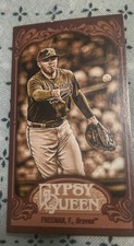 2012 Topps Gypsy Queen - Freddie Freeman #84 Mini Sepia /99