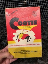 Vntg THE GAME OF COOTIE by W. H. Schaper Mfg. Co. �1949 99% Complete Nice RETRO