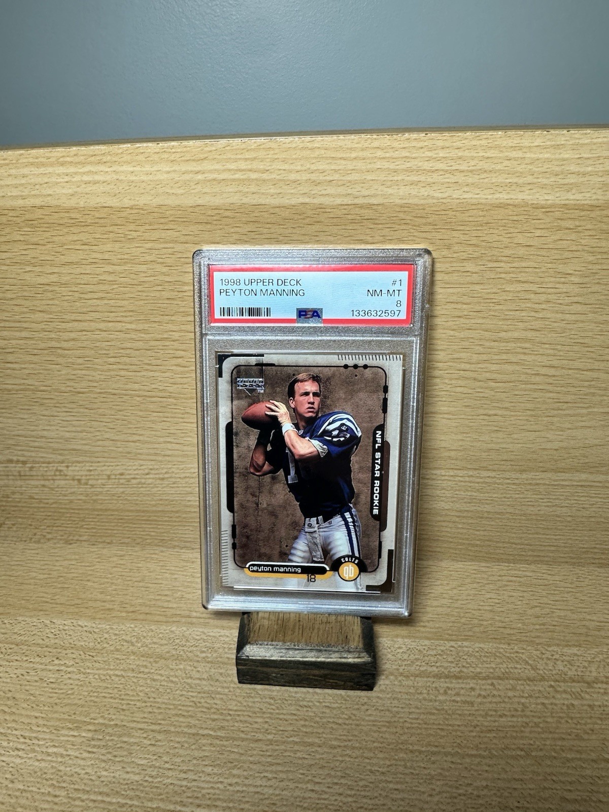 1998 Upper Deck Peyton Manning RC #1 PSA 8 Colts 🐴🔵⚪️🏈