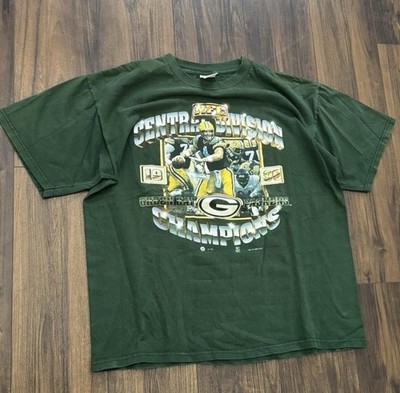Vintage Green Bay Packers 1997 NFC Central Division Champions T-Shirt XL
