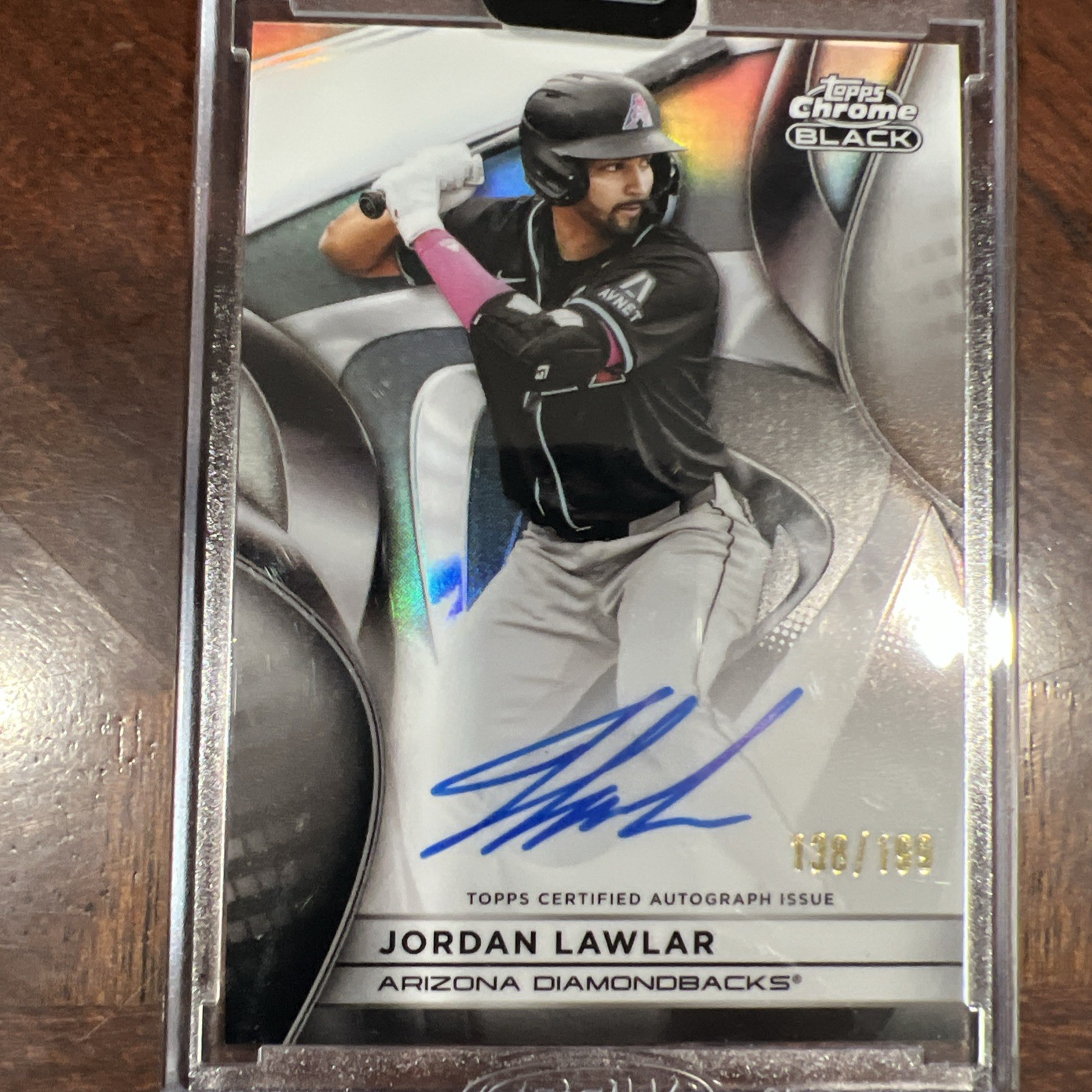 2024 Topps Chrome Black - Jordan Lawlar Auto /199 CBA-JL (AU, RC) Diamondbacks
