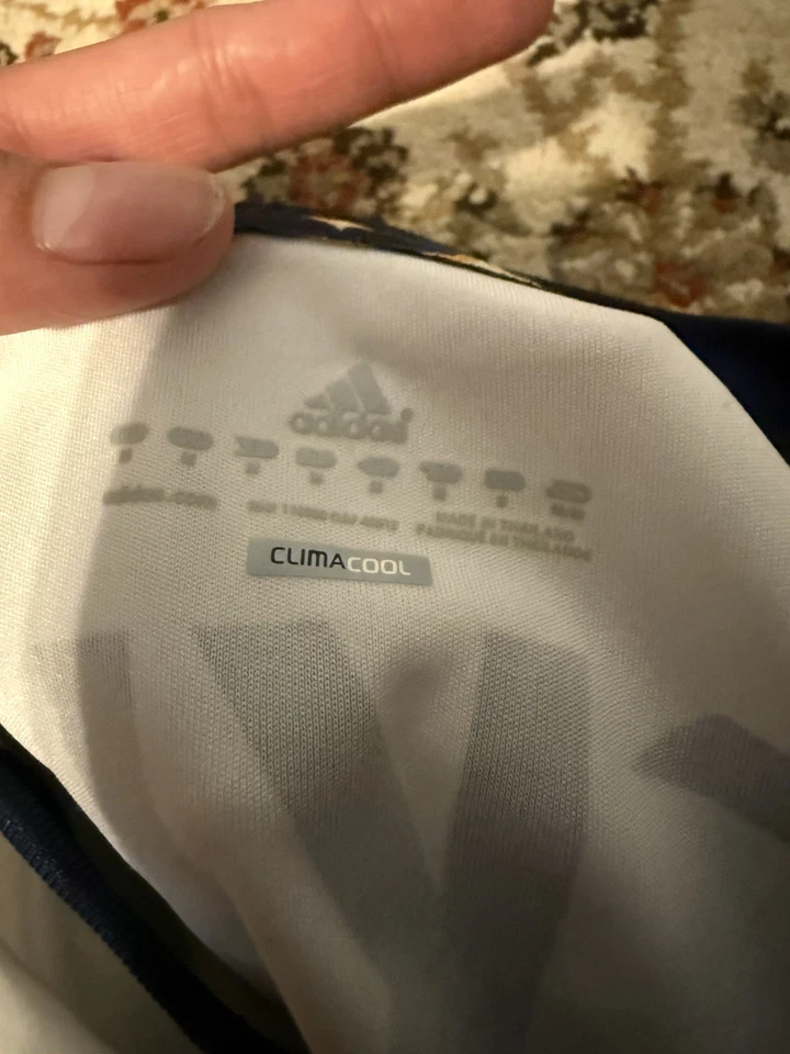 Camiseta deportiva local Adidas David Beckham LA Galaxy 2012 - blanca mediana Foto 3 de 4