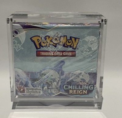 Pokemon Chilling Reign Sealed Booster Box In Acrylic Case | eBay