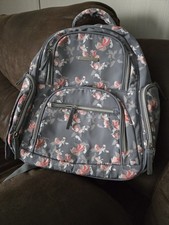 Banana Fish Studio Backpack Diaper Bag Gray Insulated Pockets Adjustable Straps