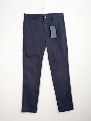 Spoke Heroes Build B Taille 32'' Bein 33'' marineblau schmale Passform Baumwolle Stretch Chinohose