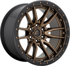 Fuel D681 Rebel Matte Bronze W Black Bead Ring 18x9 6x5.5 Et1 Set Of 4 Wheels