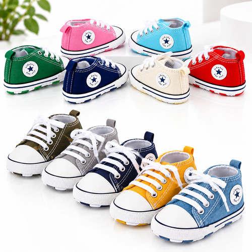 Newborn Baby Boy Girl Pram Shoes Infant Sneakers Toddler PreWalker Trainers