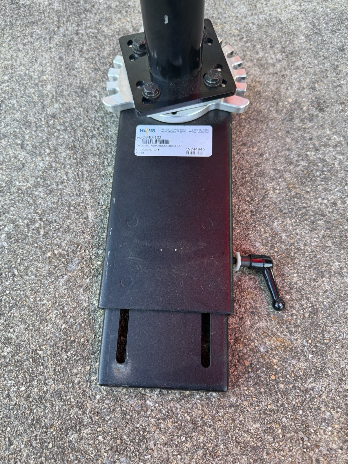 Havis C-MD-102 Pedestal Mount Swing Arm Police Firefighter Emergency Services