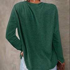 Christmas Shirts For Women, Cute Christmas Tree Graphic Long Sleeve T-Shirt, Fun